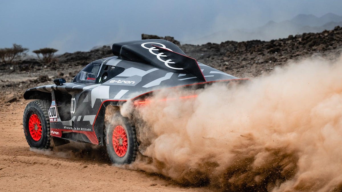 Carlos Sainz believes his hybrid electric Audi is at a major disadvantage in the Dakar