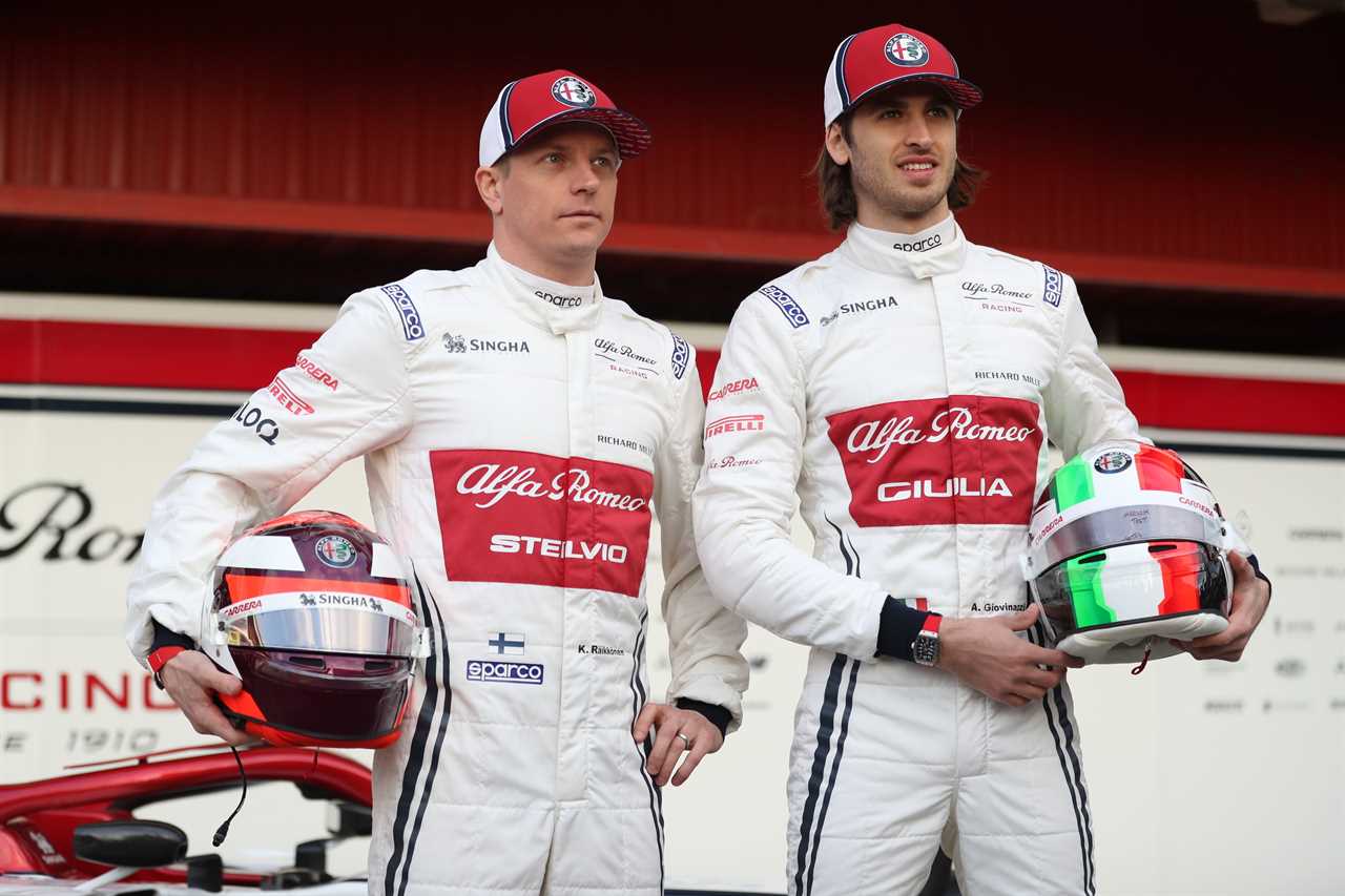     Kimi Raikkonen and Antonio Giovinazzi are the main drivers of Alfa Romeo