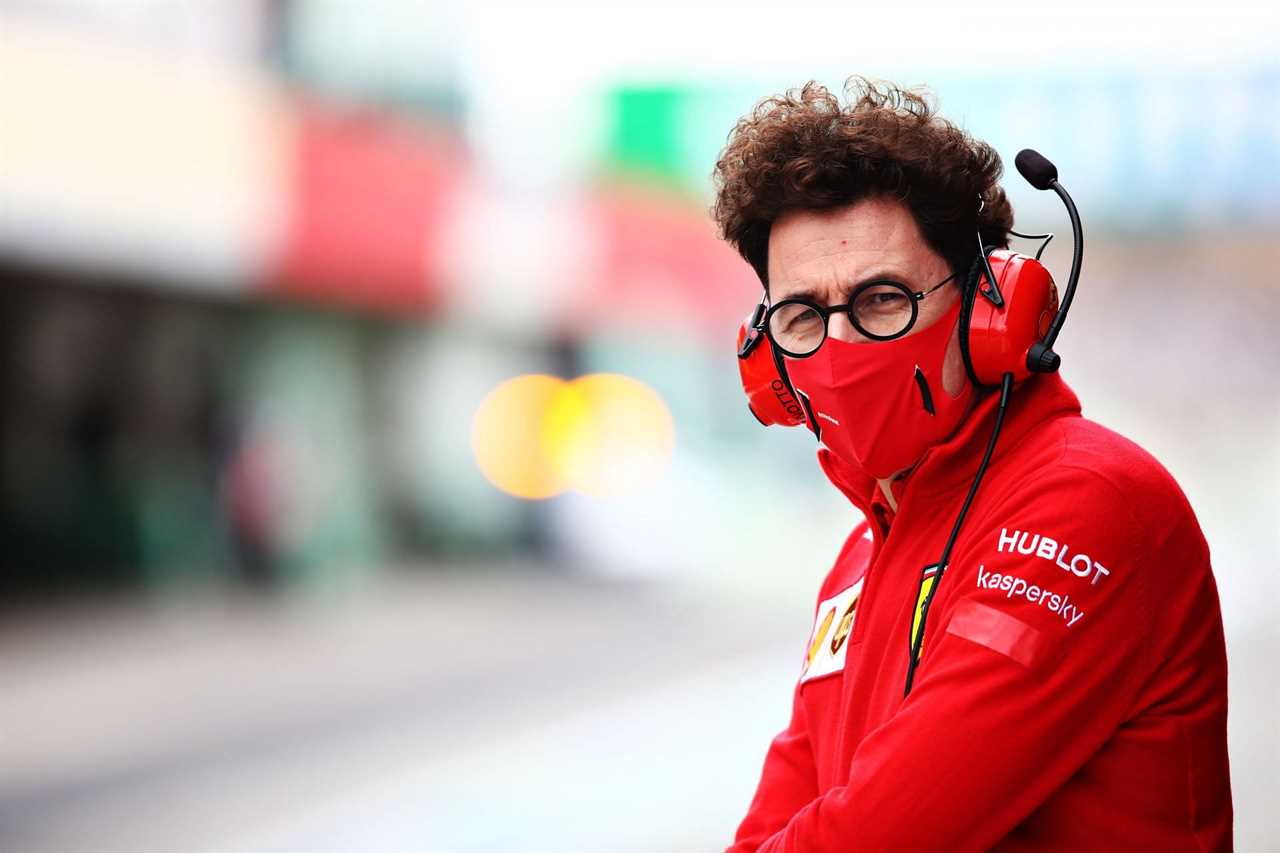 Ferarri Team Principal Mattia Binotto at the 2021 Portuguese Grand Prix (Photo by Mark Thompson/Getty Images)