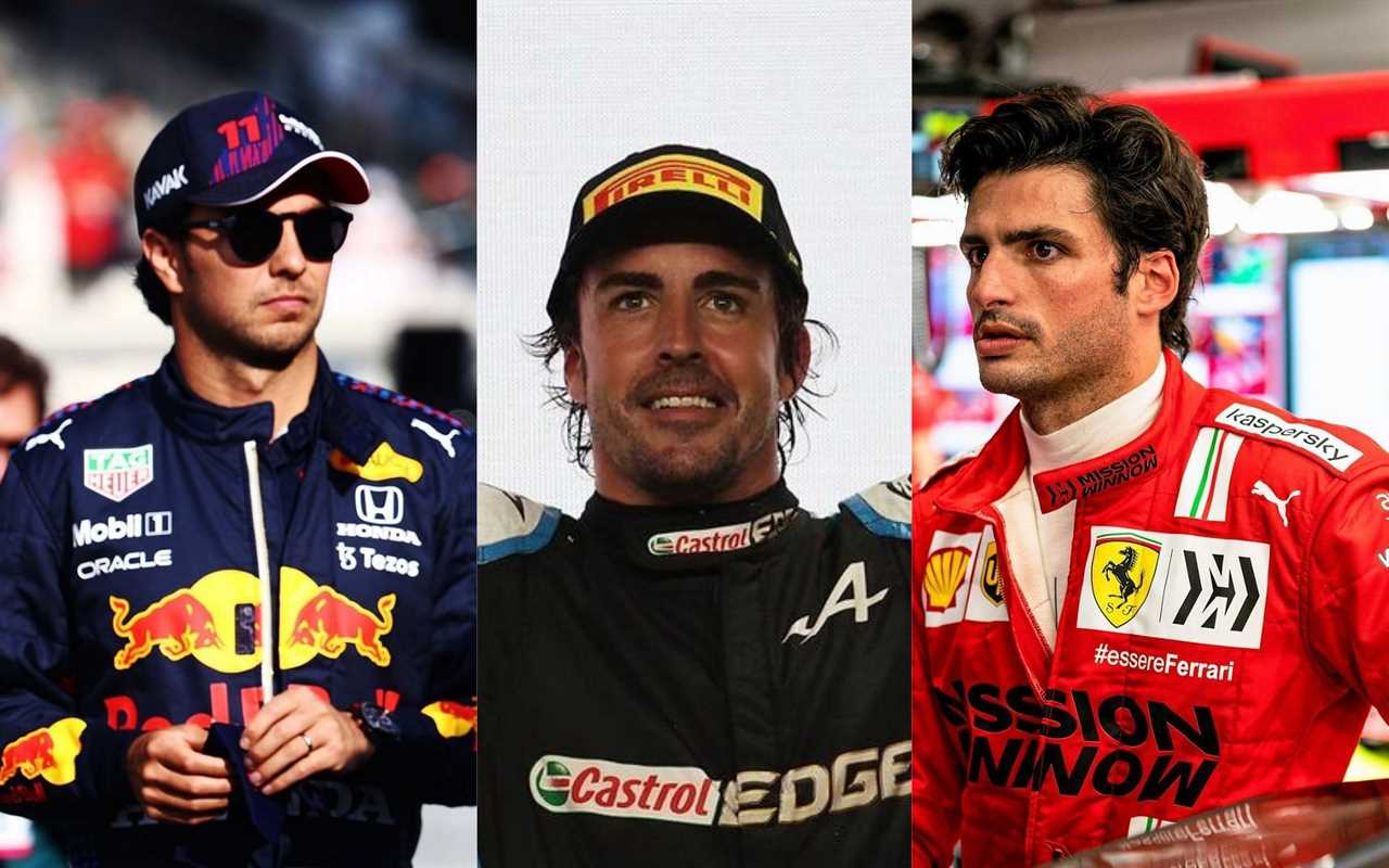 F1: Sergio Perez, Fernando Alonso, Carlos Sainz (Via Instagram: @schecoperez, @fernandoalo_oficial, @carlossainz55)