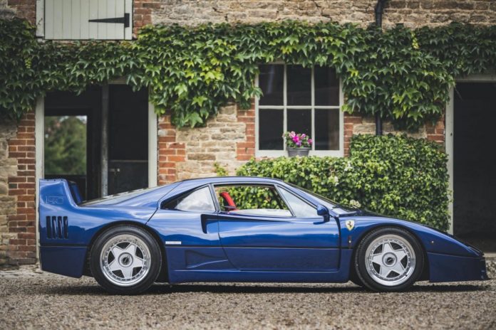 Blue Ferrari F40