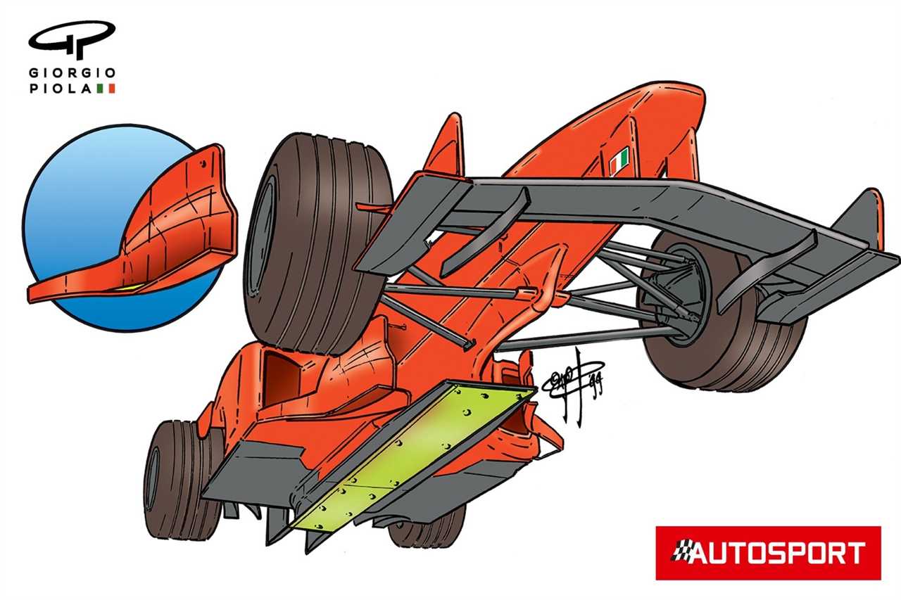 Ferrari F399 floor and bargeboard detail