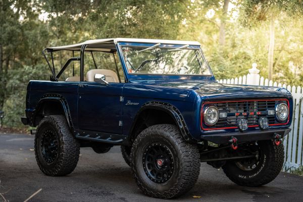 The restored 1970 Ford Bronco, the Formula 1 champion Jenson Button?