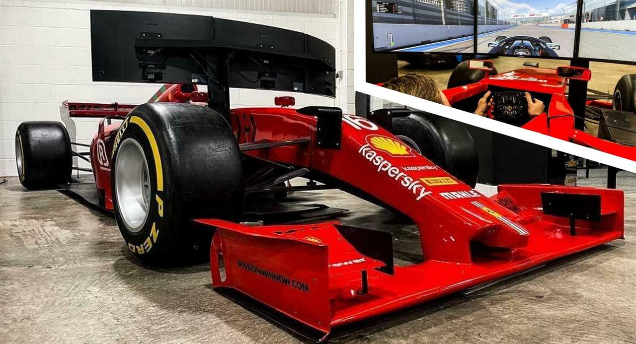 This lightly used 2021 Ferrari F1 simulator will set you back $55,000
