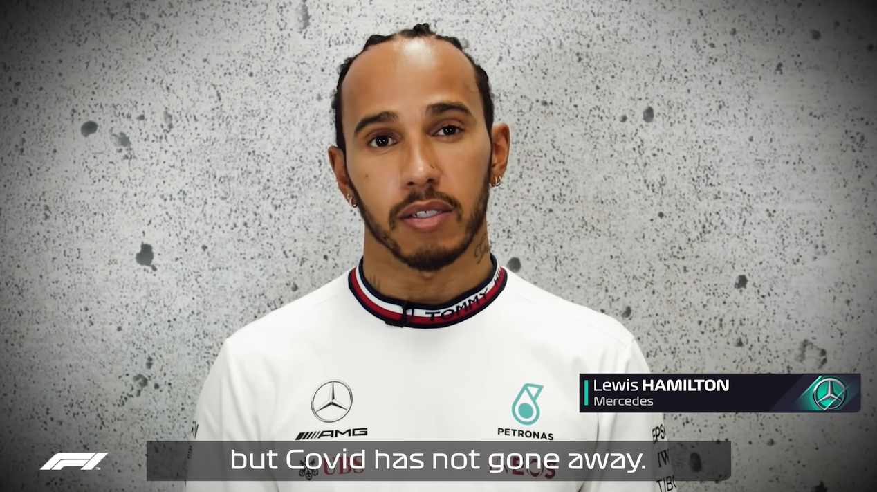 F1 stars have joined forces to urge fans to get their boosters