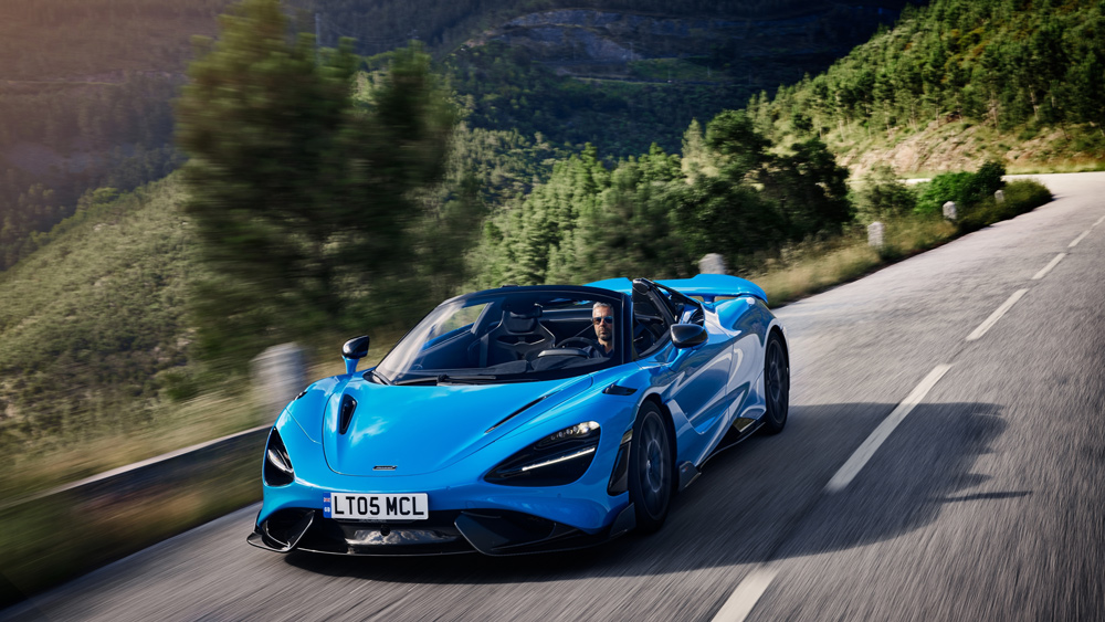 Driving the McLaren 765LT Spider supercar.