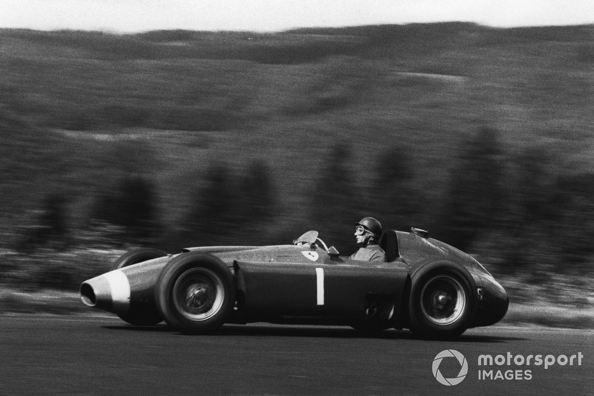 Fangio's Ferrari spell was brief, but highly successful, yielding the 1956 world title