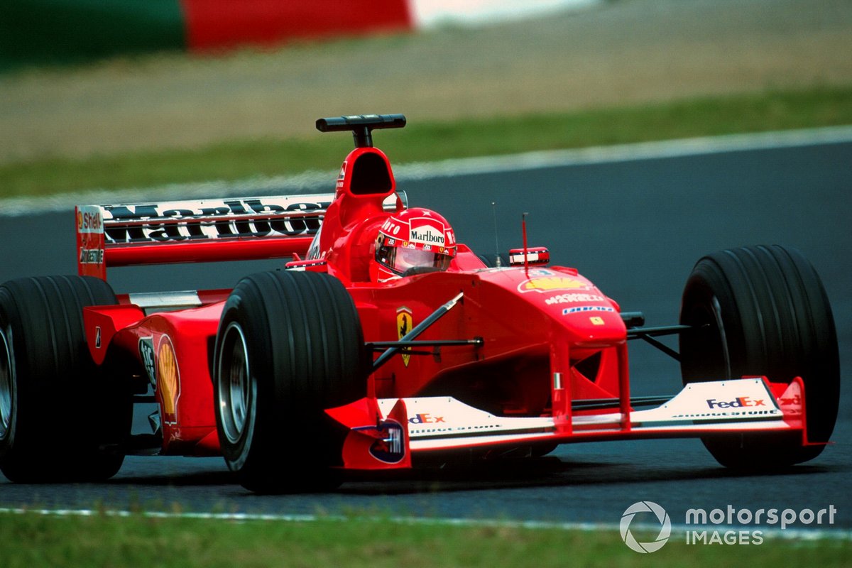 Schumacher won his third world title in 2000, but crucially ended a 21-year dry spell for Ferrari that began a run of five in a row