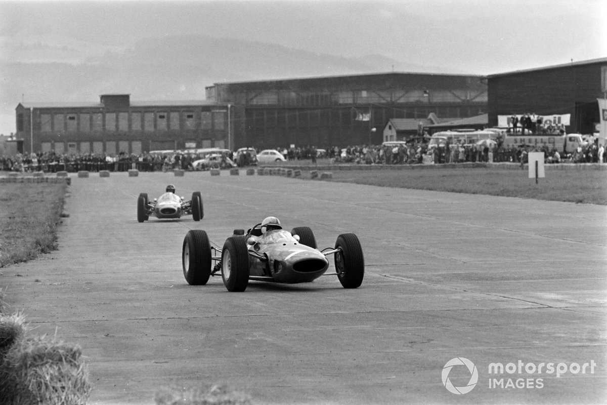 Surtees swept to the 1964 title in his Ferrari 158, despite four retirements - including at Zeltweg