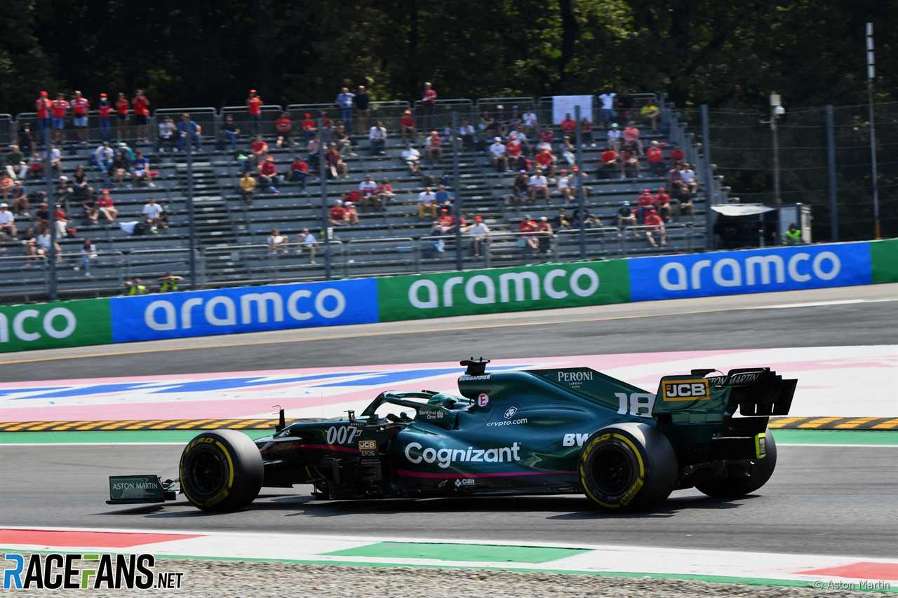 Lance Stroll, Aston Martin, Monza, Italy, 2021