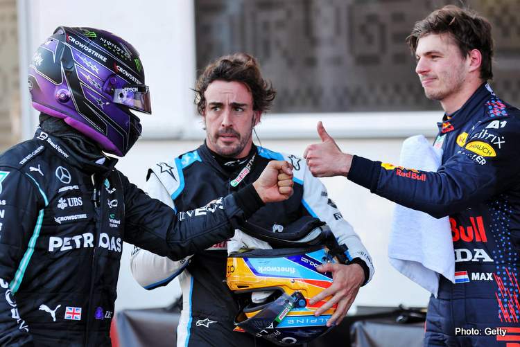 Fernando Alonso Max Verstappen Lewis Hamilton