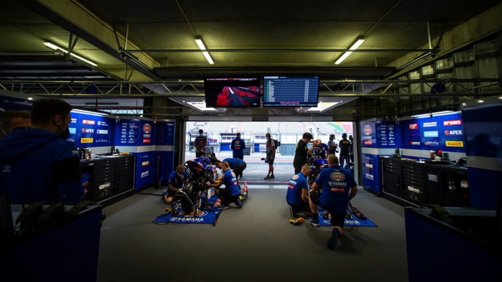 Pata Yamaha's garage in Portugal. Photo courtesy Yamaha.