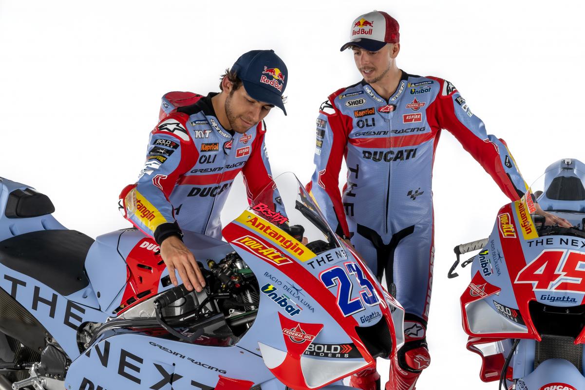 A view of the 2022 MotoGP Gresini racing team