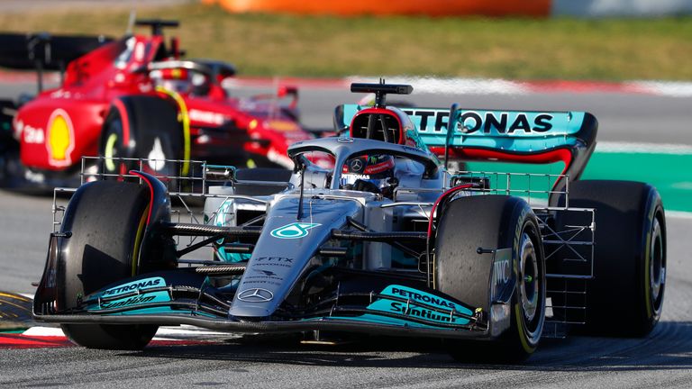   Mercedes, Ferrari, Red Bull and McLaren all appear to be in the hunt at the front