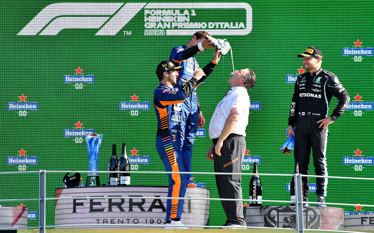 Lando Norris Reveals 2022 Shoey Bet With Daniel Ricciardo Post 'Disgusting' Monza F1 Podium