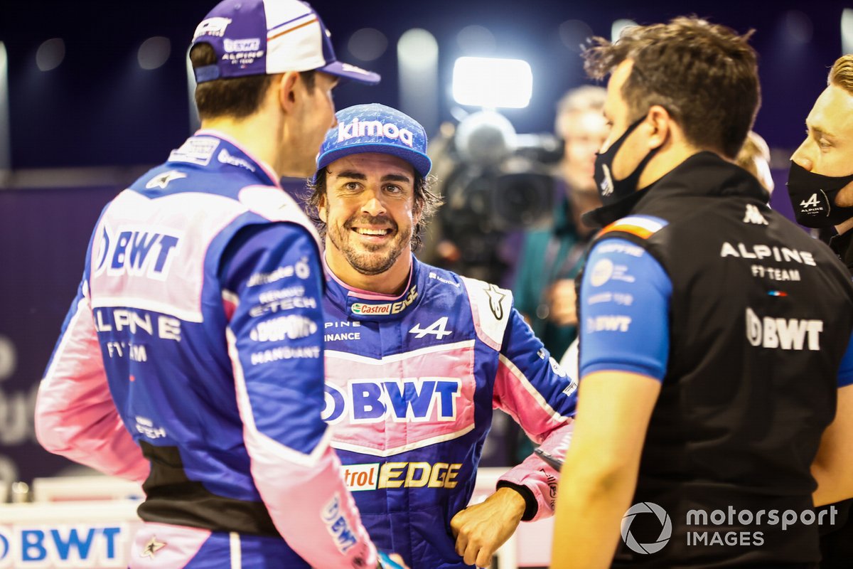 Fernando Alonso, Alpine F1 Team, Esteban Ocon, Alpine F1 Team