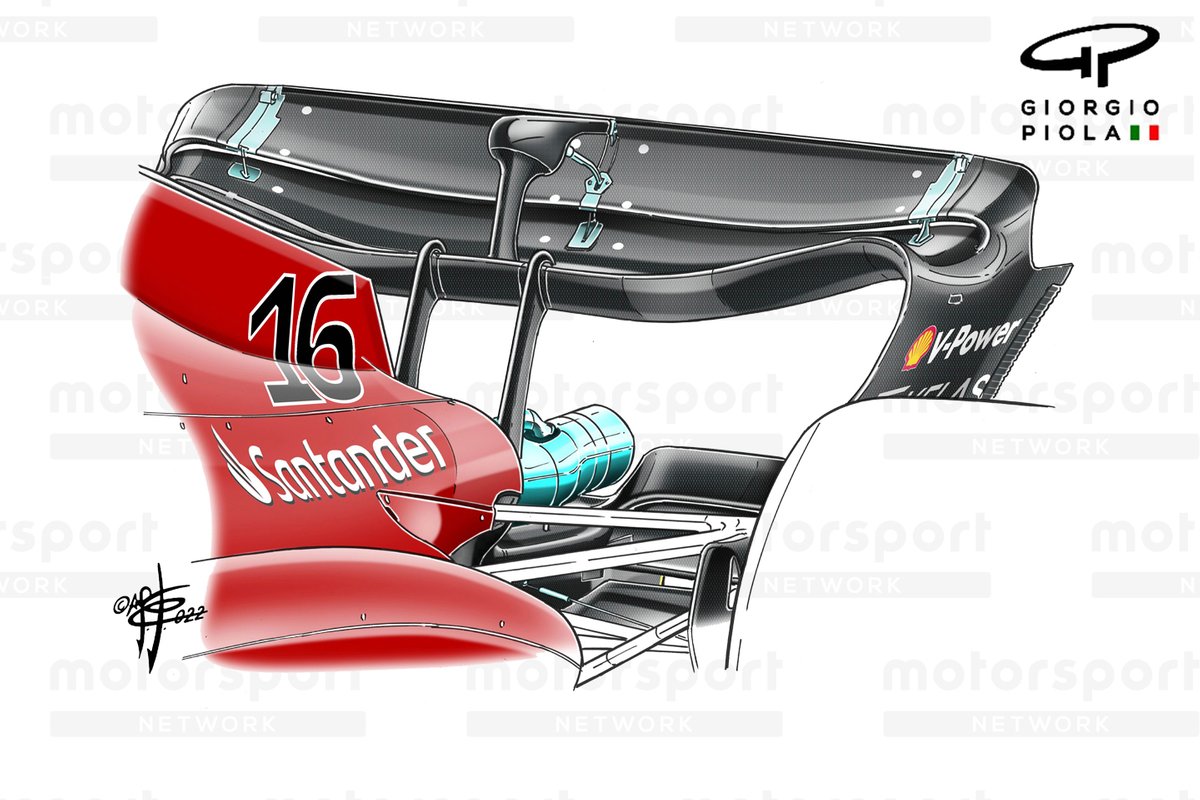 Ferrari F1-75 rear wing Saudi Arabian GP