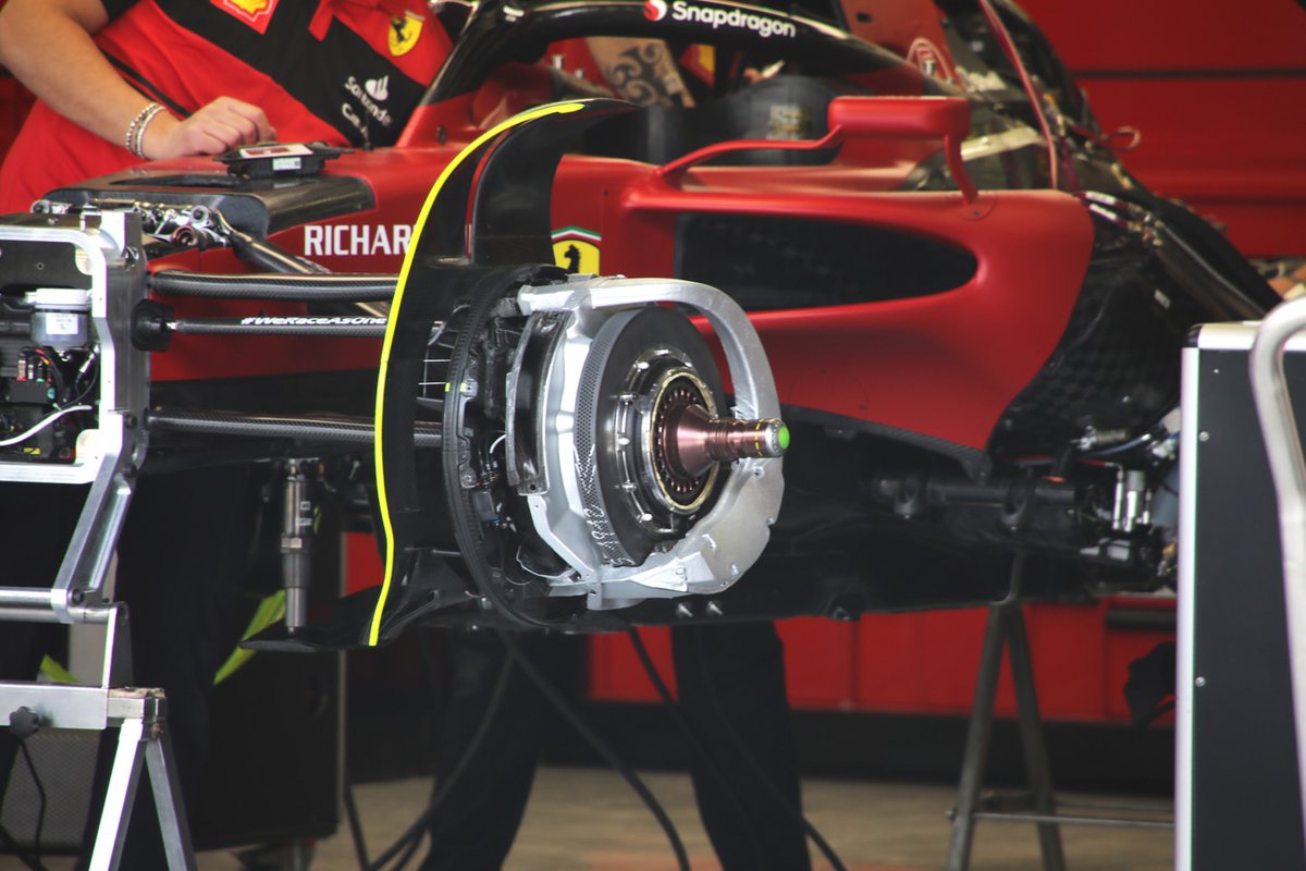 Ferrari F1-75 front brake detail