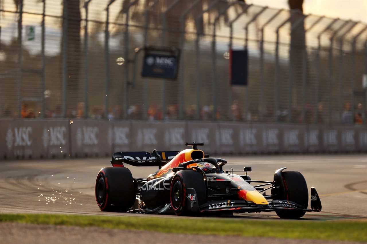 Max Verstappen in action during qualifying at the 2022 F1 Australian GP (Photo by Robert Cianflone/Getty Images)