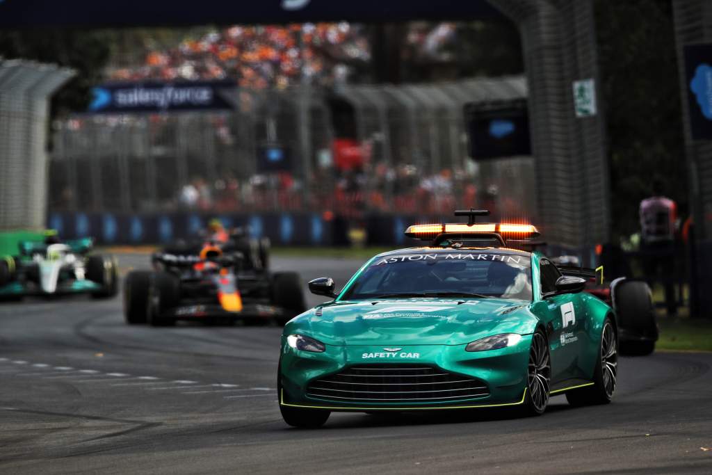 Verstappen: Aston Martin F1 safety car 'like a turtle'