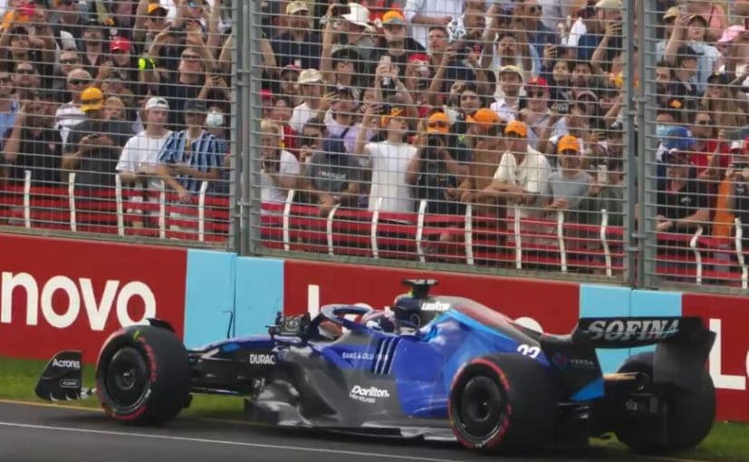 Alex Albon left his Williams FW44 stranded on the track after qualifying yesterday.