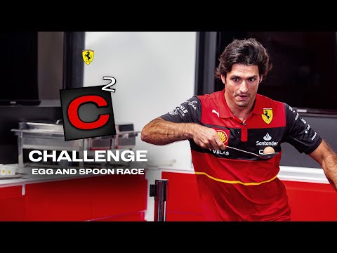 2022 C² Challenge | Egg and Spoon Race with Carlos Sainz and Charles Leclerc