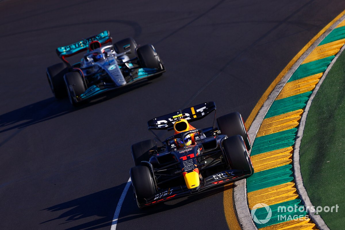 Despite Russell's podium finish Mercedes remain way off the pace of Ferrari and Red Bull