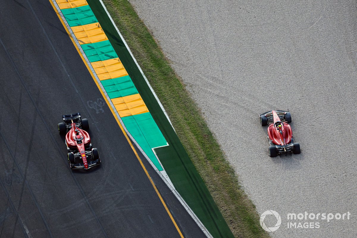 Sainz's run of 17 consecutive points finishes ended with a crash in Australia