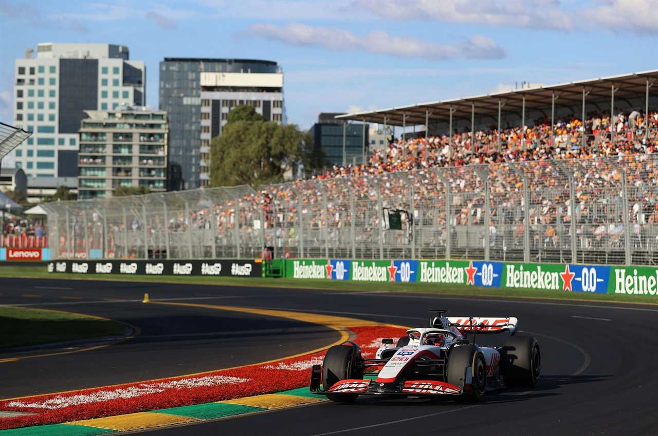 Haas F1's Kevin Magnussen in action during the 2022 F1 Australian GP (Photo by Robert Cianflone/Getty Images)