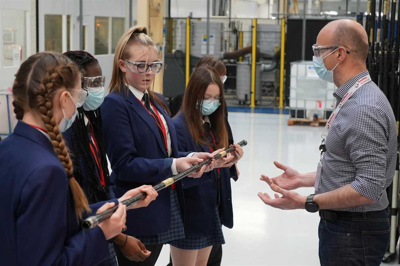 Banbury secondary school's trip to formula one site helps encourage more girls to consider careers in engineering