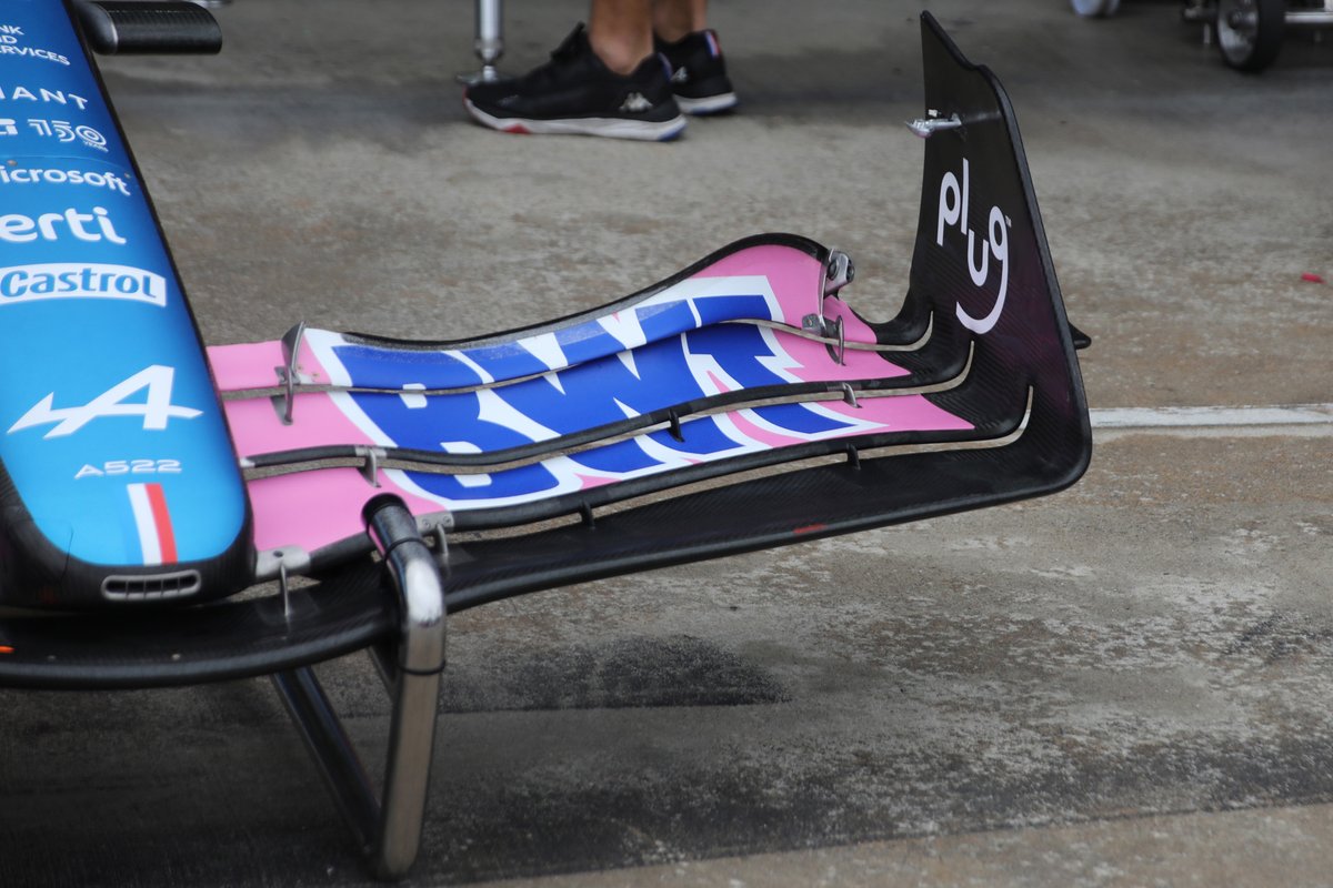 Alpine A522 front wing detail