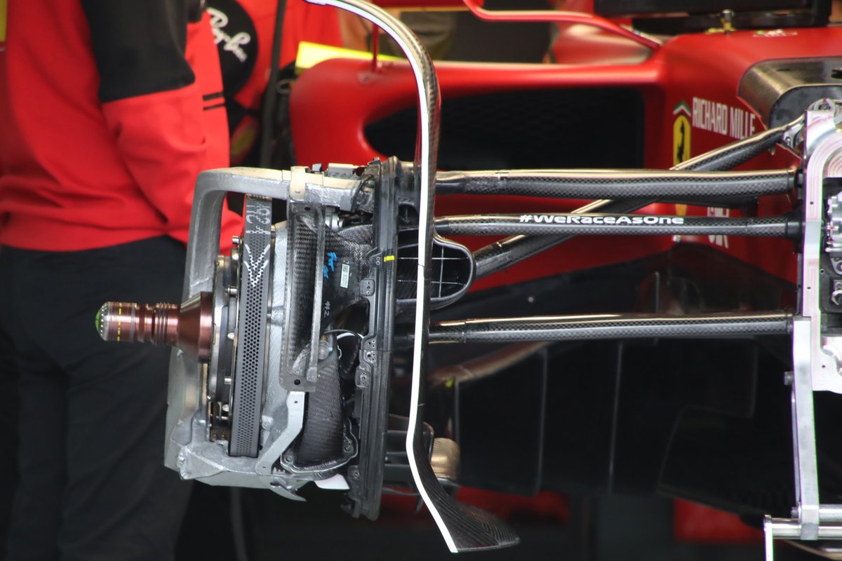 Ferrari F1-75 front brake detail 