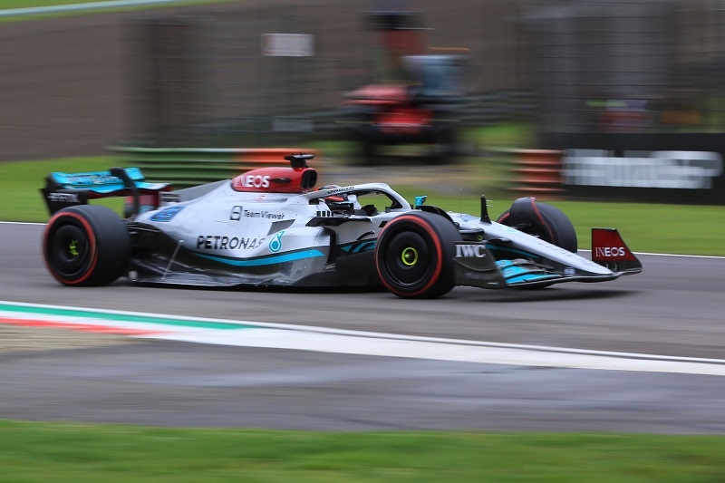 George Russell Heads the Pack in Final Practice ahead of Imola Sprint Race