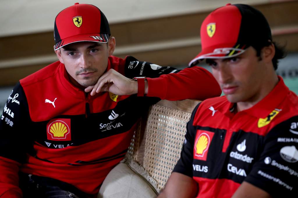 Charles Leclerc Carlos Sainz Ferrari F1