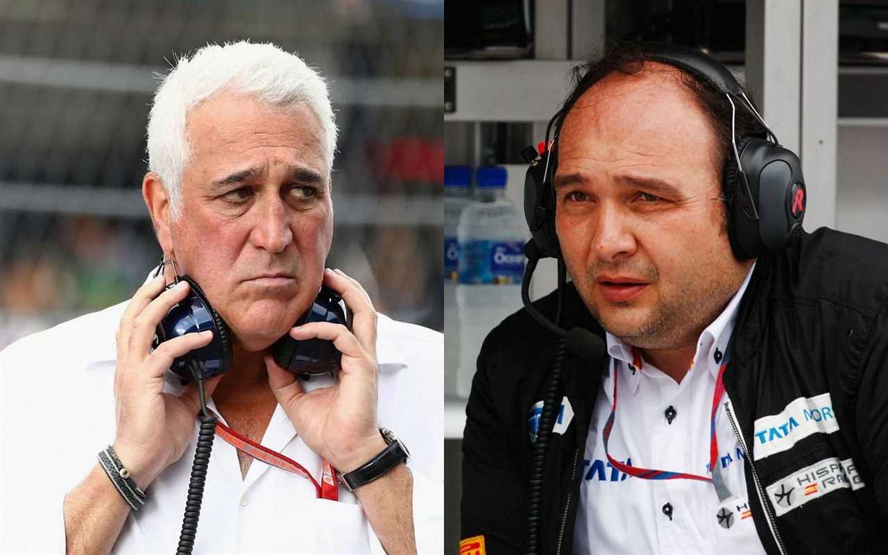 Colin Kolles (right) believes Lawrence Stroll (left) needs to take a "hands-off" approach to manage Aston Martin
