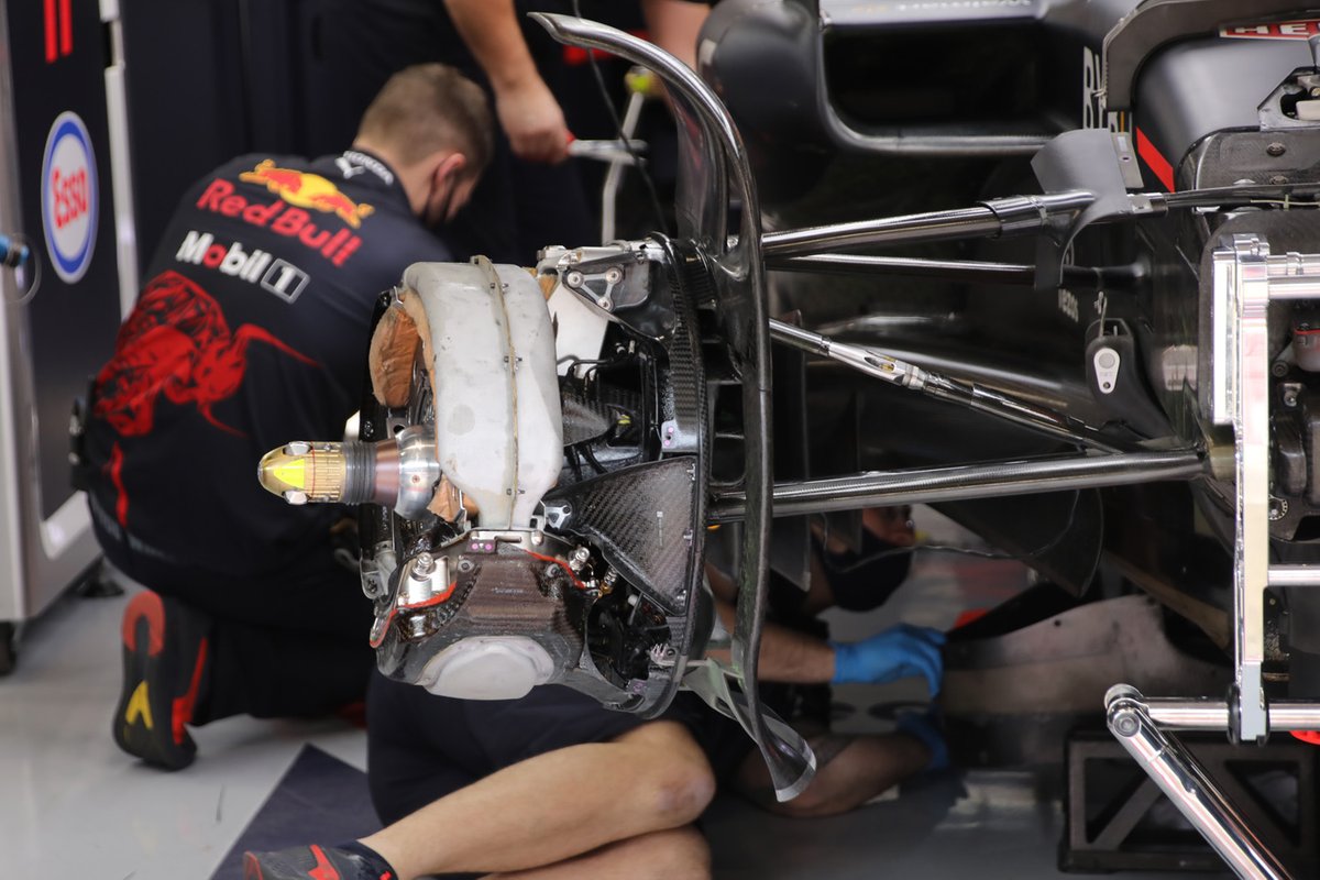 Red Bull Racing RB18 front brake detail