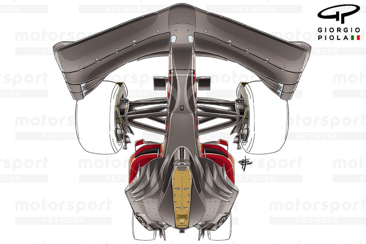 Ferrari F1-75 bottom view