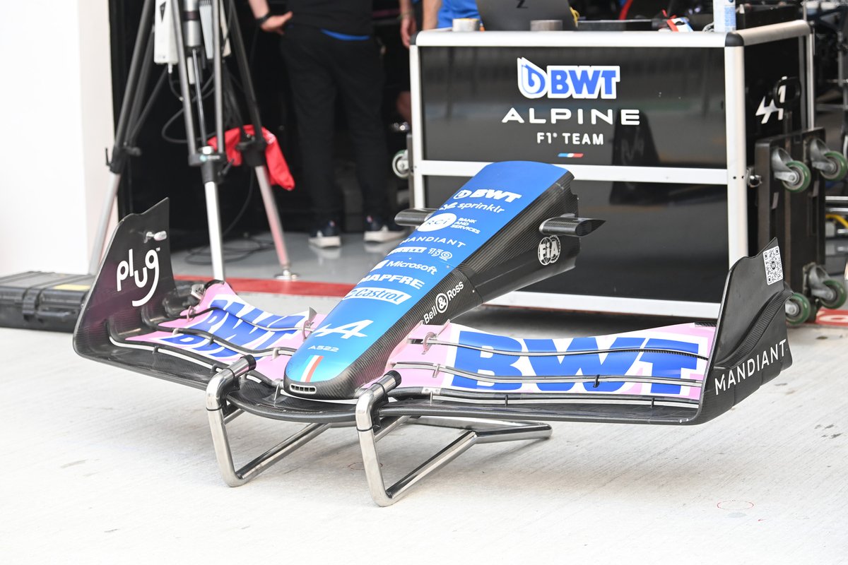 Alpine A522 front wing detail