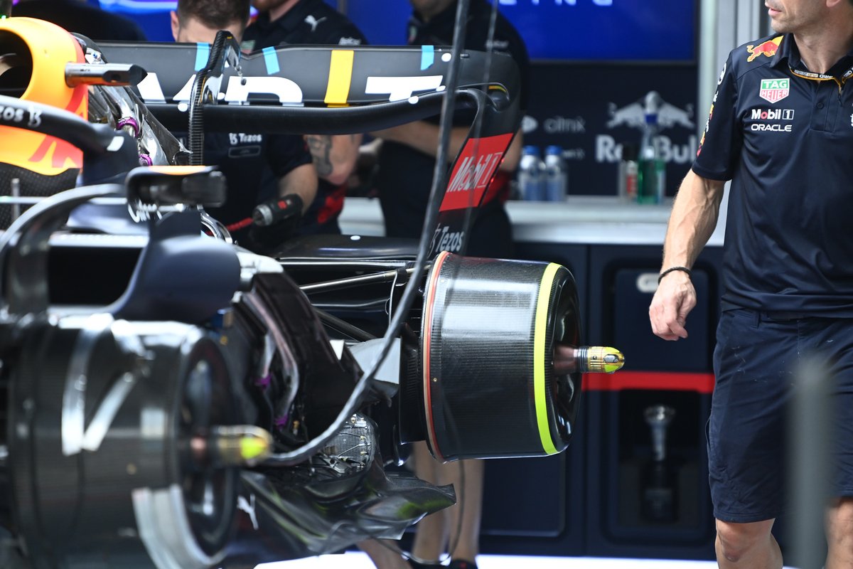 Red Bull Racing RB18 brake detail