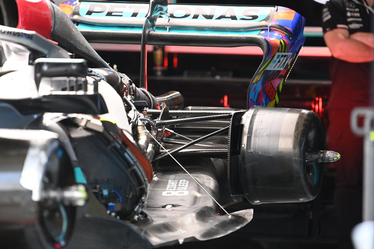 Mercedes W13 side detail