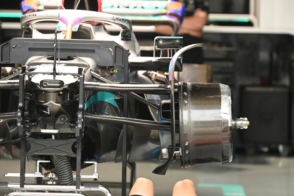 Mercedes W13 brake detail