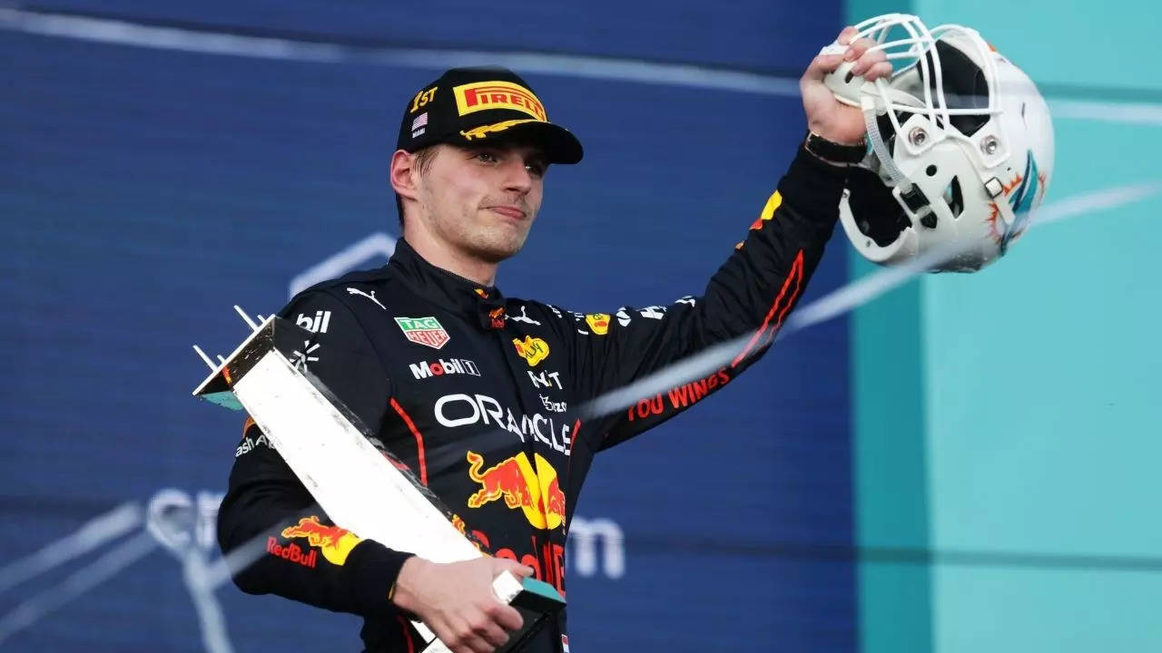 Red Bull F1 driver Max Verstappen takes home the inaugural Miami Grand Prix Leclerc and Sainz finish 2-3