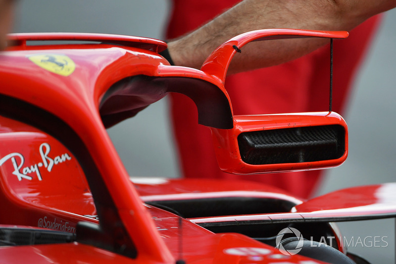 Ferrari SF71H mirror on halo