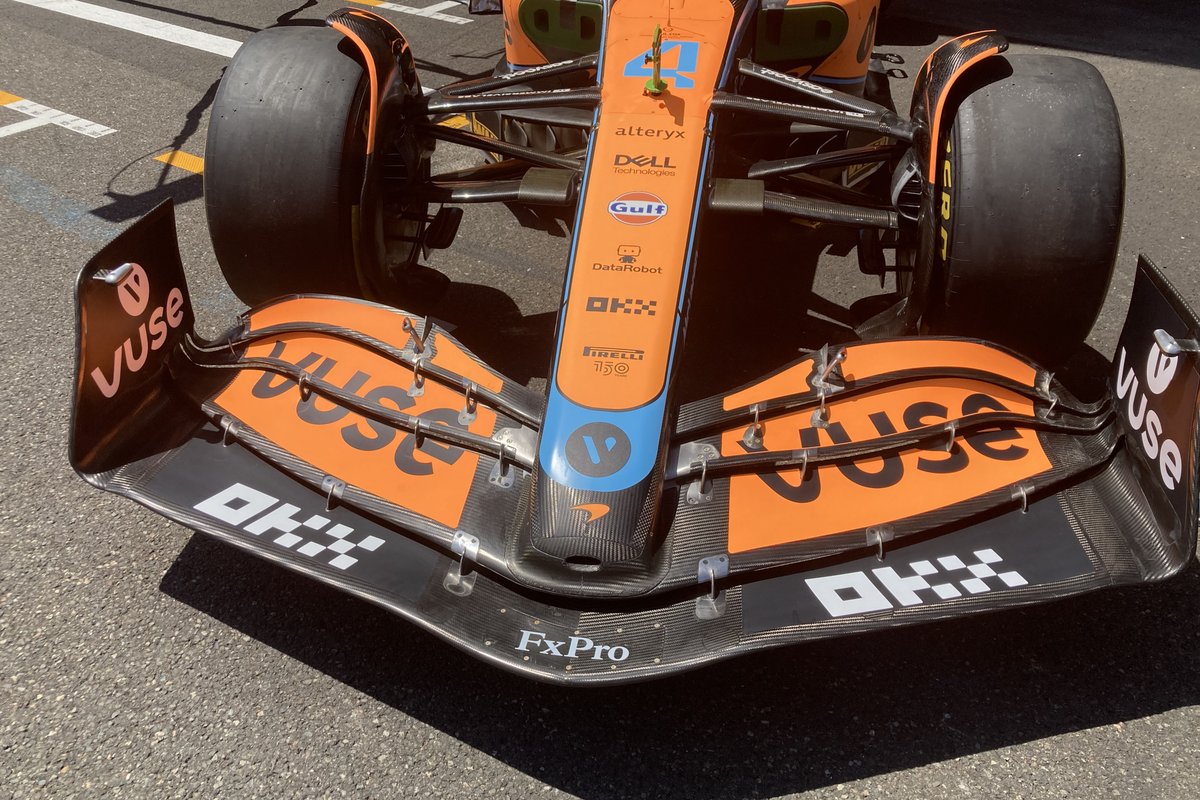 McLaren MCL36 front wing detail