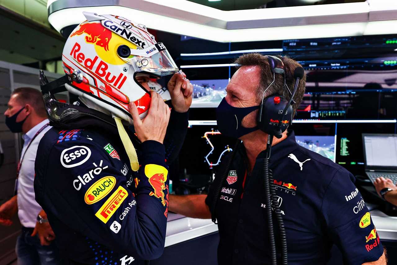 Max Verstappen and Christian Horner - Qatar Grand Prix, Qualifying