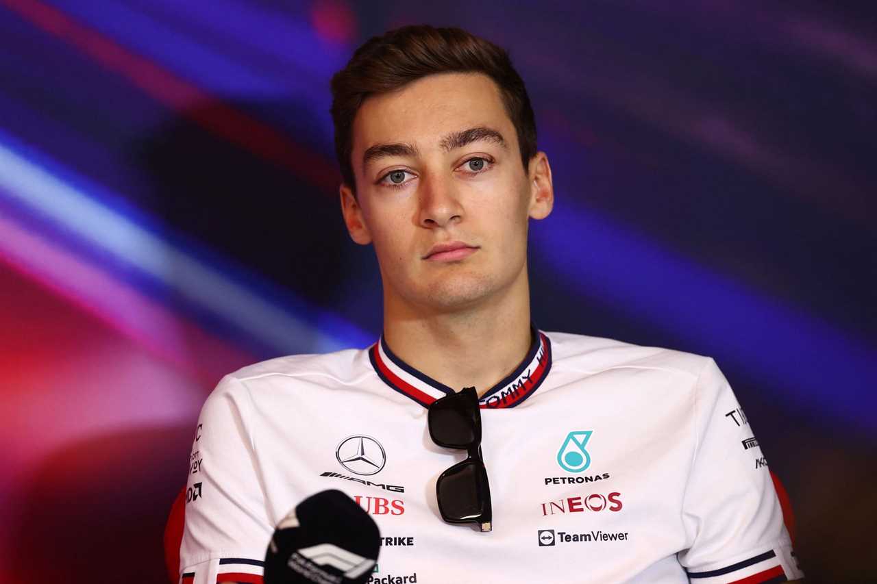 George Russell looks on in the Drivers Press Conference prior to practice ahead of the 2022 Canadian GP. (Photo by Dan Istitene/Getty Images)
