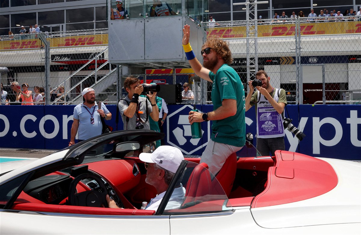 Sebastian Vettel Inaugurates New Aston Martin F1 HQ Using His Underwear