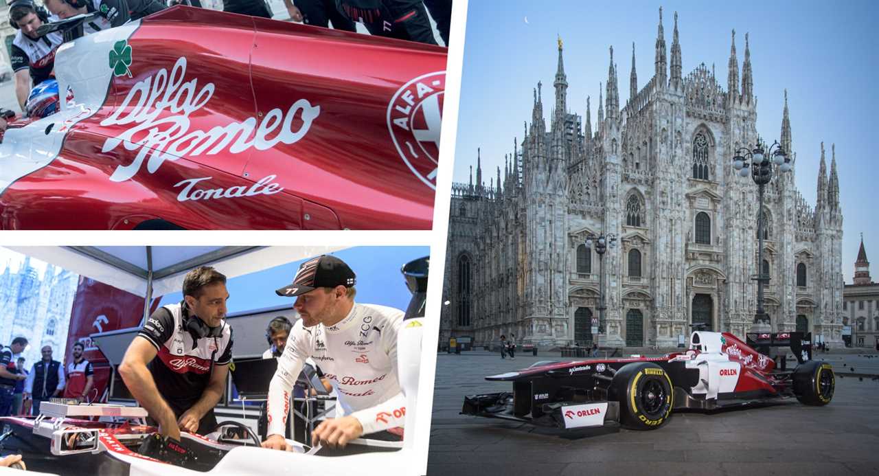 Valtteri Bottas Drove An Alfa Romeo F1 In The Streets Of Milan For The Brand's 112th Birthday