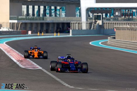 Sean Gelael, Toro Rosso, Yas Marina