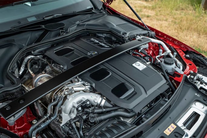 The turbocharged four-cylinder engine produces 300kW/500Nm. (image credit: Tom White)